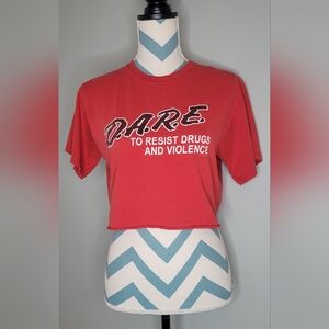 Vintage DARE Crop Top